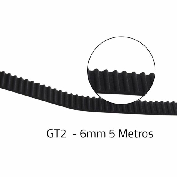 Correia Fechada Pulley GT2 6mm Passo 2 - 350mm
