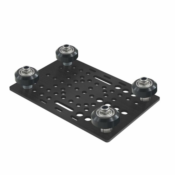 Gantry Plate Para Perfil 2020 A 2080 Com 4 Rolamentos POM V-Slot