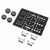 Gantry Plate Para Perfil 2020 A 2080 Com 4 Rolamentos POM V-Slot