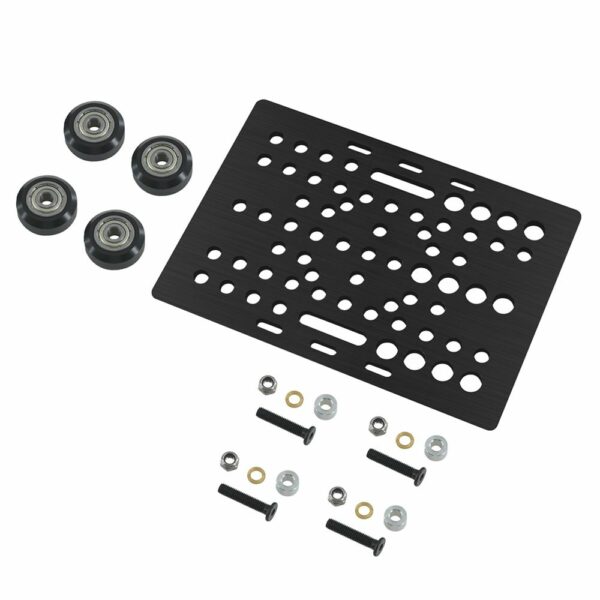 Gantry Plate Para Perfil 2020 A 2080 Com 4 Rolamentos POM V-Slot