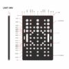 Gantry Plate Para Perfil 2020 A 2080 Com 6 Rolamentos POM V-Slot