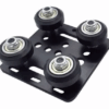Gantry Plate Para Perfil 2020 com 4 Rolamentos POM V-Slot