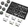 Gantry Plate Para Perfil 2020 A 2080 Com 6 Rolamentos POM V-Slot