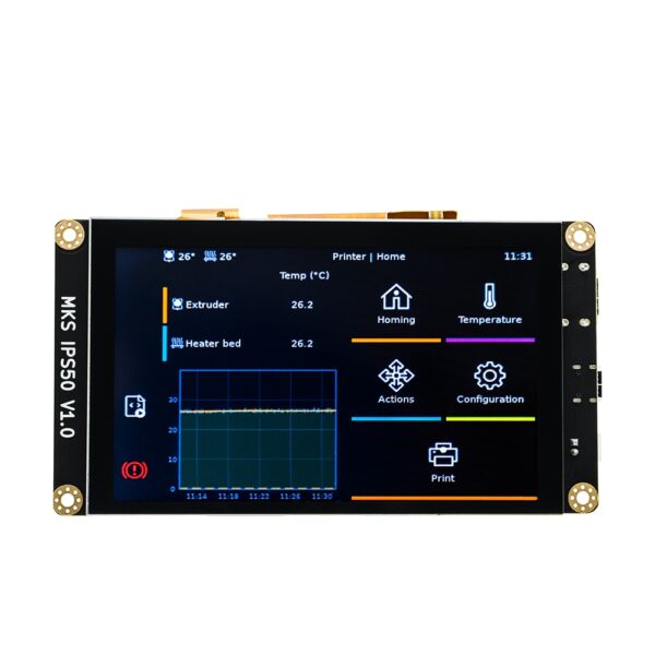 Display Impressora 3D Makerbase Mks IPS-50 Klipper