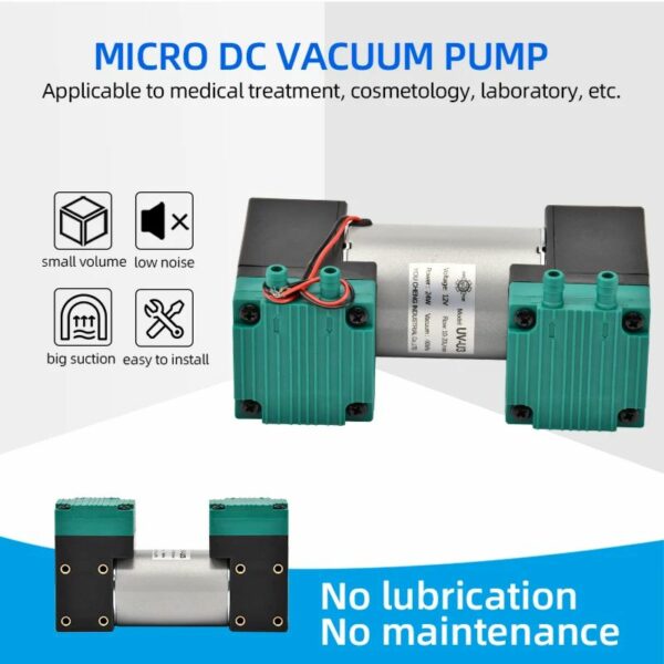 Mini Bomba De Vacuo Para Seladora A Vacuo UV-U3-24V SY-060 6mm