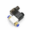 Válvula Solenoide 24V 2V025-08 Com Conector 6mm