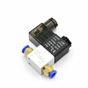 Válvula Solenoide 24V 2V025-08 Com Conector 6mm