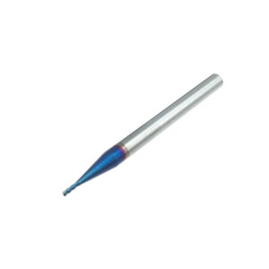 Fresa Metal Duro Tungstenio Corte Helicoidal Hrc65 Graus 4 Pontas Azul Cnc 1.5Mm