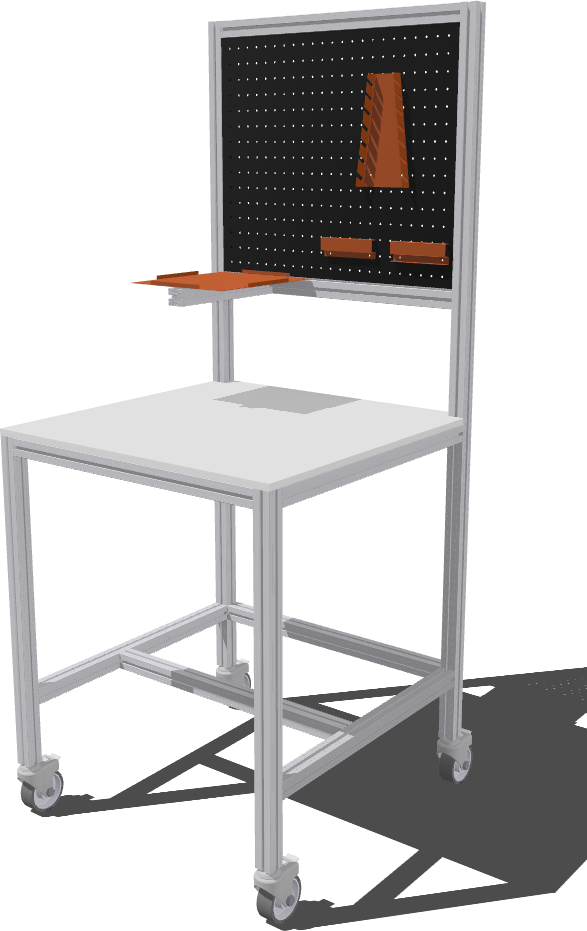 Bancada De Trabalho 750X750 C/ Painel Ferramentas
