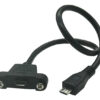 Cabo Micro-Usb Para Montagem Em Painel