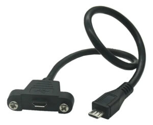 Cabo Micro-Usb Para Montagem Em Painel