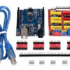 Kit  Shield Cnc Uno R3 4Xdrivers A4988 C/Cabo