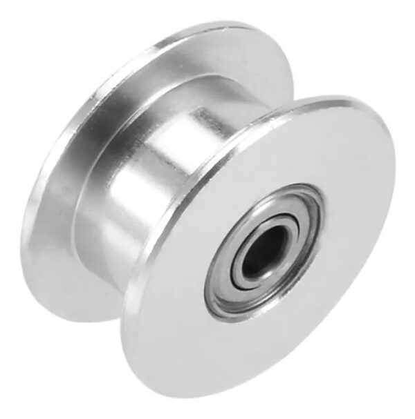 Rolamento Em Alumínio GT2  Furo 5Mm S/ dentes Correia 6Mm