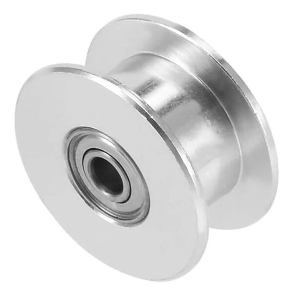 Rolamento Em Alumínio GT2  Furo 5Mm S/ dentes Correia 6Mm